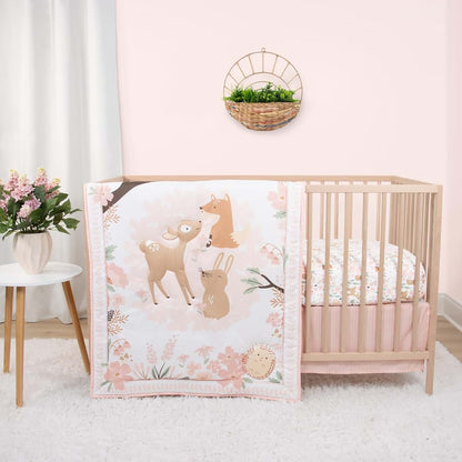 The Peanutshell 3 Piece Crib Bedding Set - Woodland Theme Nursery Decor