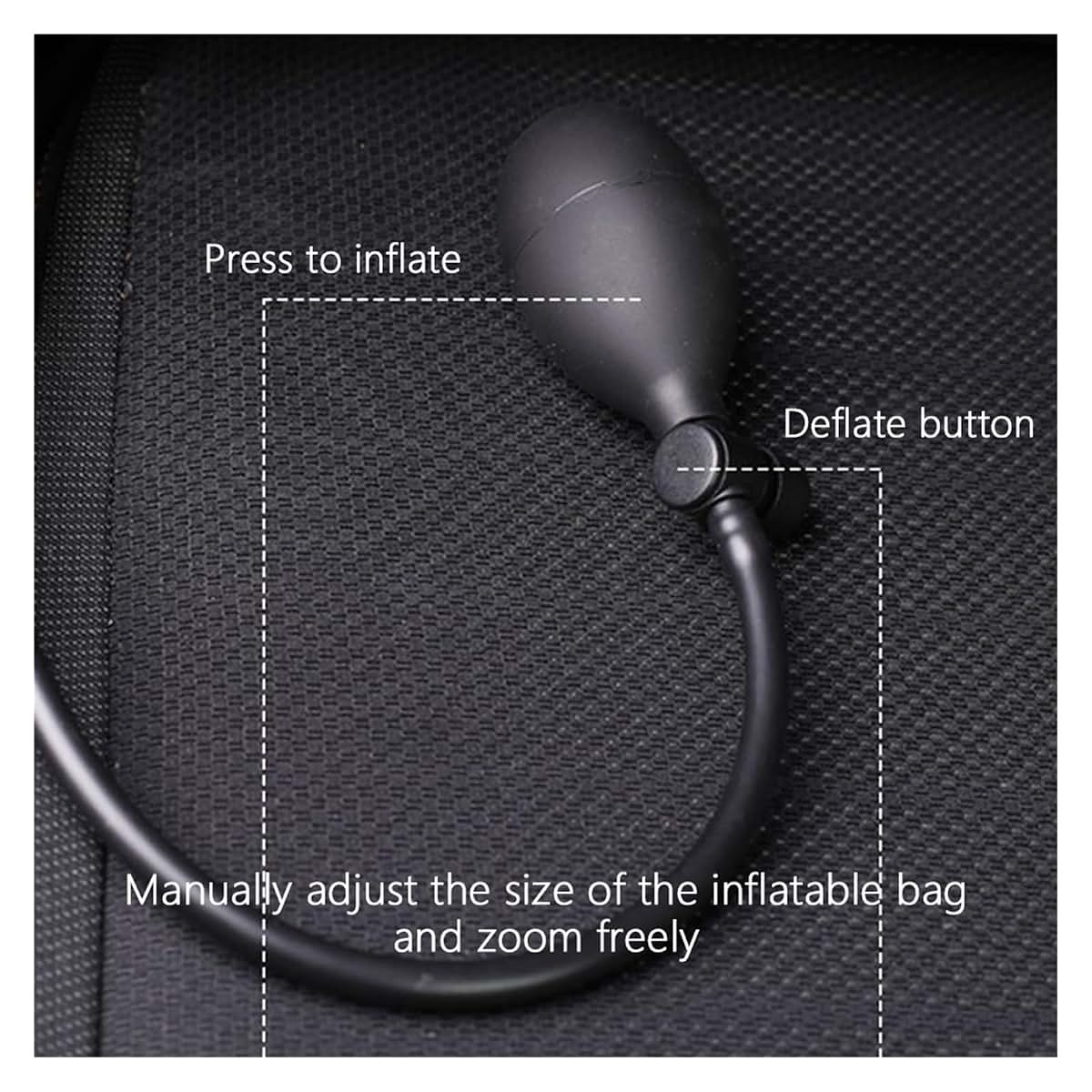 Hehuissus Dynamic Air Bag Support Lumbar Cushion, Universal Fit Brown Set (photo 4)