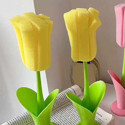 Jwthee 2PCS Sponge Cleaning Brush Set With Long Handle For Bottles (photo 3)
