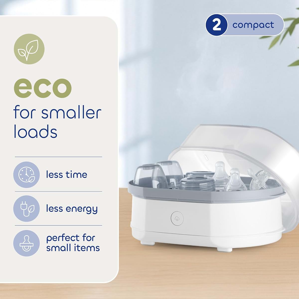 Chicco 3-In-1 Modular Electric Steam Sterilizer For Baby Bottles & Accessories