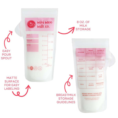 Mini Moo Milk Co. Breastmilk Storage Bags With Pour Spout, 100 Count (photo 2)