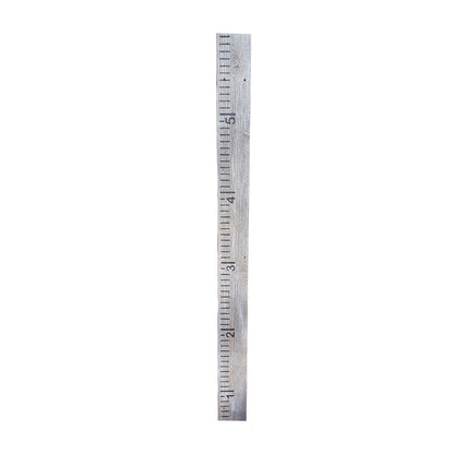 Rockin' Wood Growth Chart for Kids Made from Reclaimed Rustic Wood - Hand Painted - No Vinyl (Whitewash)
