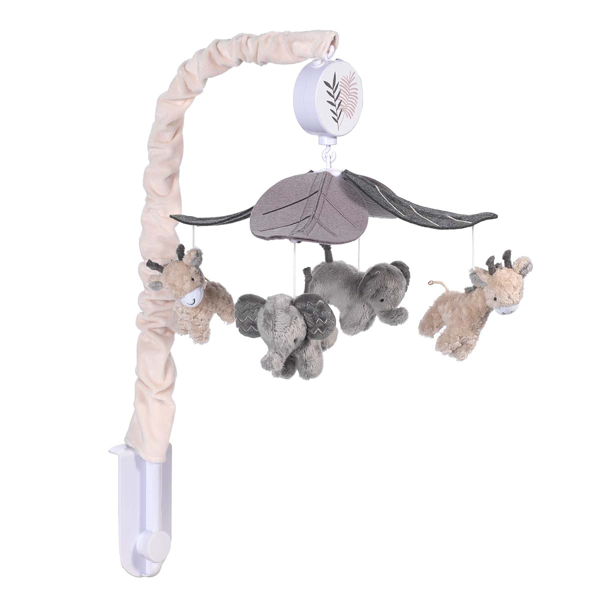 Lambs & Ivy Jungle Animals Musical Crib Mobile Soother Toy