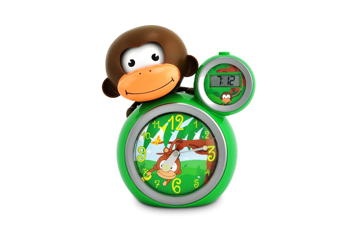 Wunders Momo Sleep Trainer with Analog and Digital Clock, Green