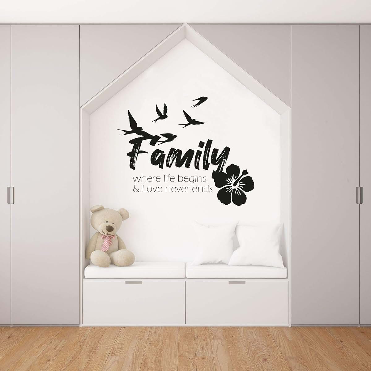 All Things Valuable Family Quote Vinyl Wall Art Decal
