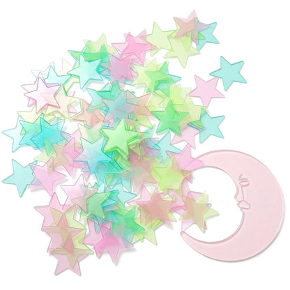 Tweruna Glow in the Dark Stars for Ceiling, Moon Glowing Wall Stickers