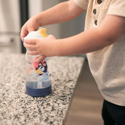 The First Years Bluey Sip & See Toddler Water Bottle With Floating Charm 12 Oz