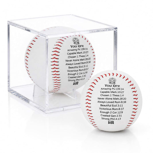 Danquanuan Personalized Baseball Gifts Include Baseball & Display Box, Religious First Communion Gifts, Inspirational