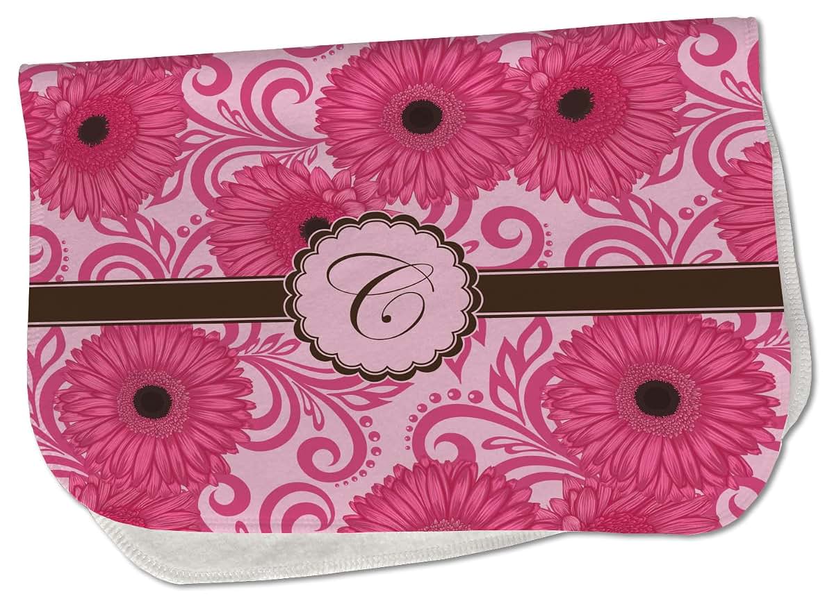 Baby Milano Personalized Gerbera Daisy Burp Cloth