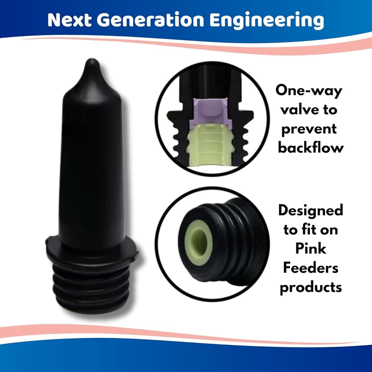 Pink Feeders Thriver Screw-In Calf Teats for Feeding Systems
