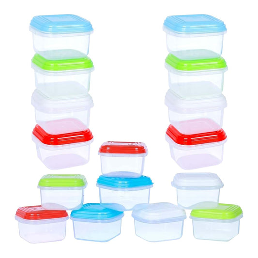 ARSUK 16 Pack 4oz Baby Food Freezer Containers with Lids - Small Baby Puree Containers for Daycare, Snack, Deli & Salad