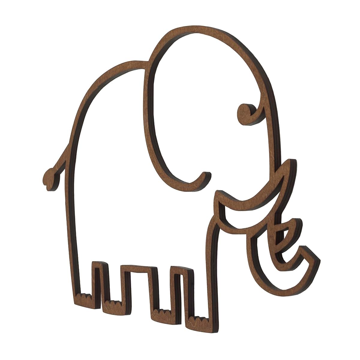 NoJo Little Love Elephant Shaped Wood Wall Décor