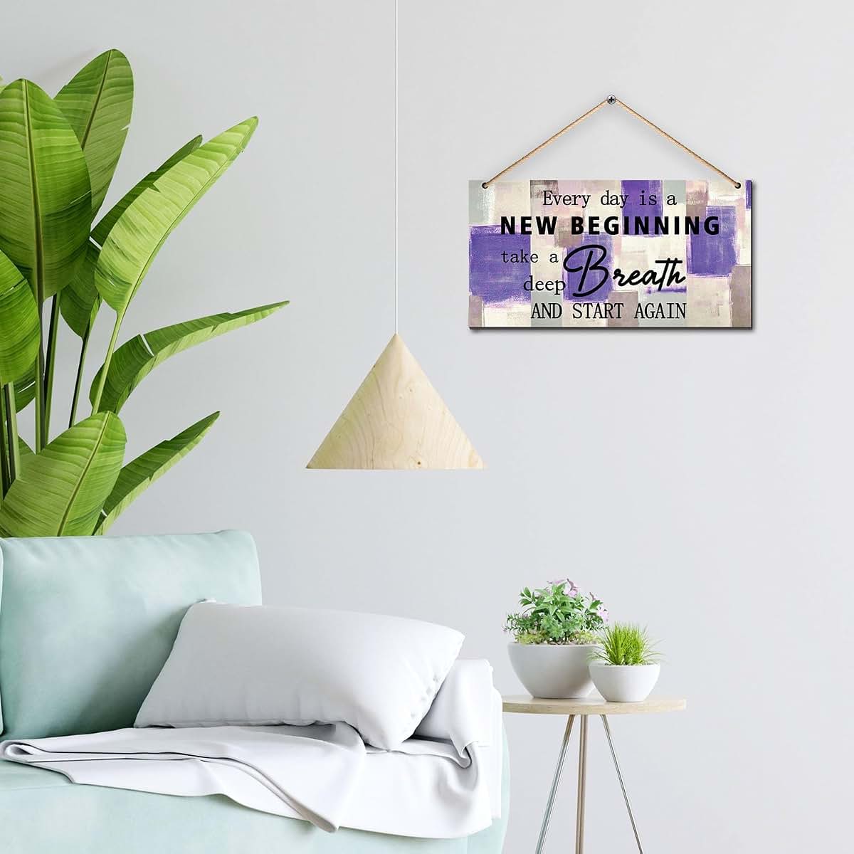 Yivxavc Rustic Wooden Wall Plaque For Childrens Bedroom And Nursery Decor