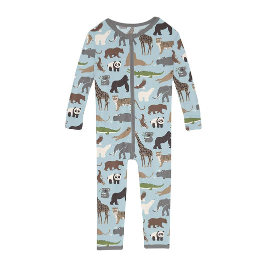 KicKee Convertible Sleeper Soft Bodysuit Bamboo 3-6 Months