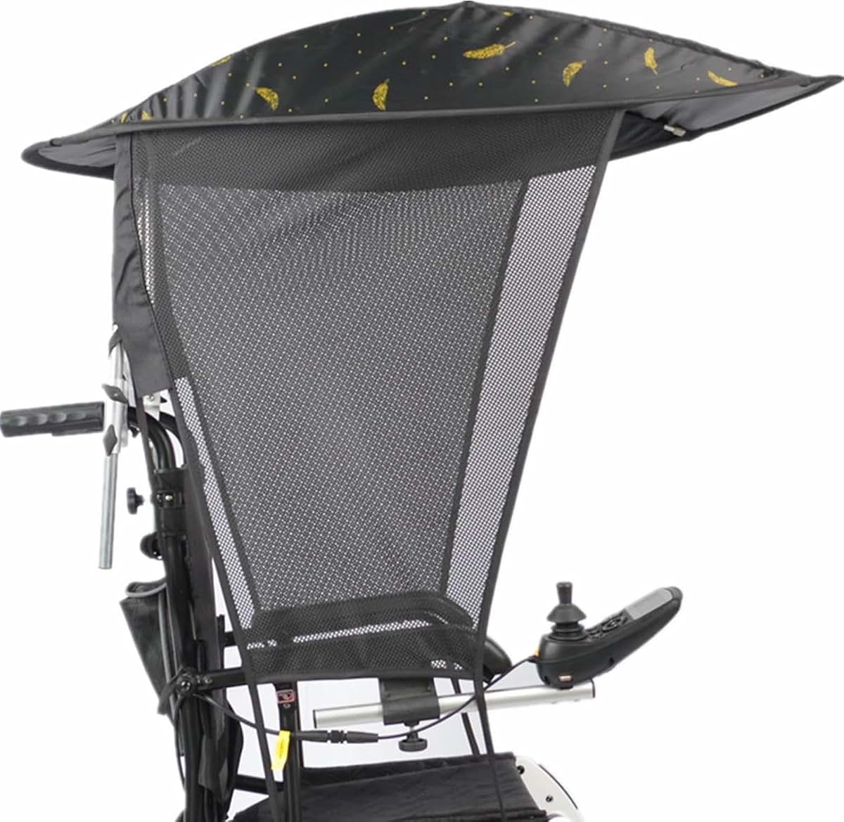 Wheelchair Sunshade Canopy Umbrella Cover for Rain and Sun Protection