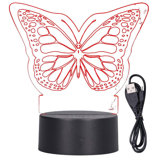 Enlybee 3D LED Art Night Light - Touch Control, Seven Color Options, Safe Acrylic Material, Perfect for ' Bedrooms and