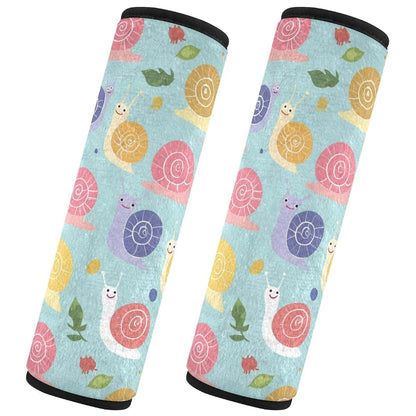 Vdsrup Seat Belt Covers 2 Pack Cute Snails Print