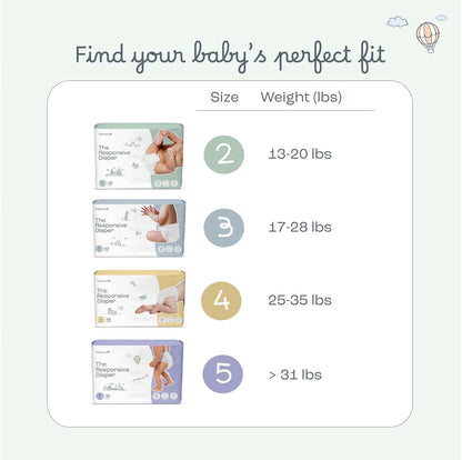 Panolini The Responsive Diaper Size 3 Pull-Up Baby Diaper 40ct No-Tape