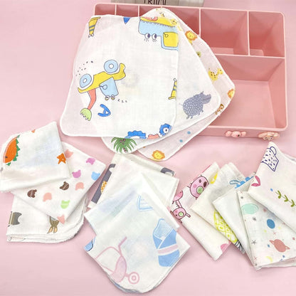 Caralin 10Pcs Baby Washcloth Set In Double Layer Gauze (photo 2)