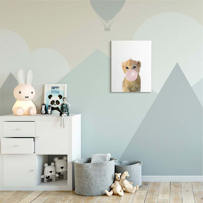 Stupell Industries Baby Lion Jungle Animal Canvas Wall Art