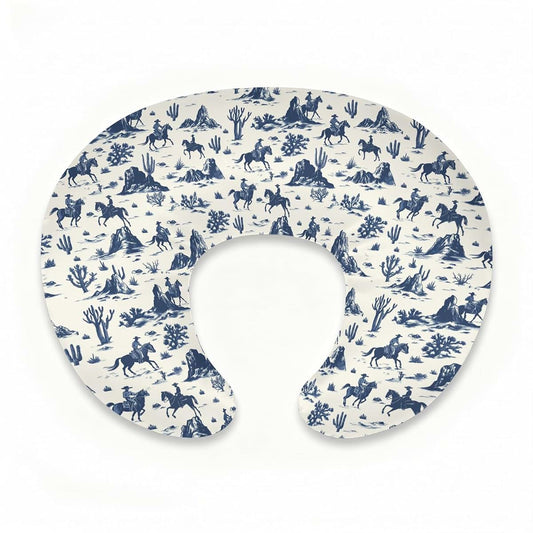 S2tMhb Western Horses Cactus Theme Nursing Pillow Cover for Baby Boy Girl,Breast Feeding Pillow Slipcover with Hidden