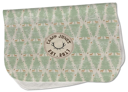 Baby Milano Personalized Deer Burp Cloth - Fleece w/Name or Text