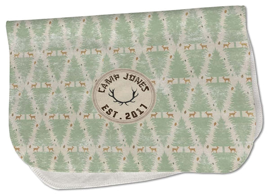 Baby Milano Personalized Deer Burp Cloth - Fleece w/Name or Text