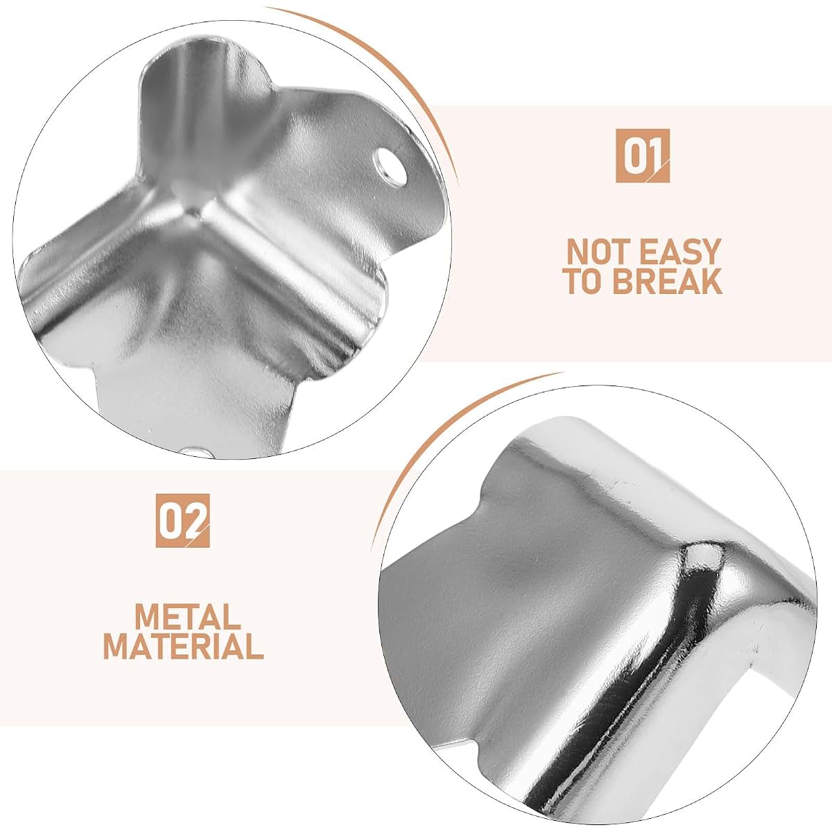 DIKACA Metal Corner Protectors for Speakers and Furniture Guards
