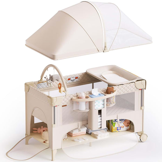 Kingobabys Baby Bassinet And Pack And Play