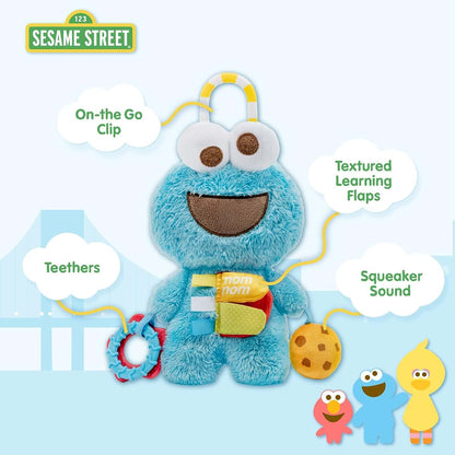KIDS PREFERRED Sesame Street Cookie Monster Activity Toy With Teething Rings (photo 3)