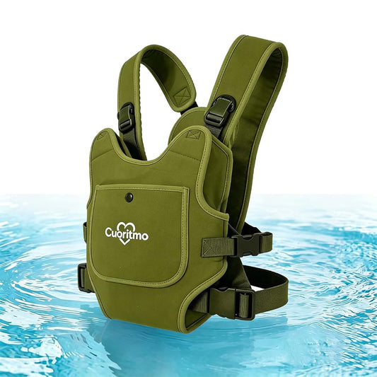 Cuoritmo Neoprene Baby Carrier for Newborn to Toddler, Waterproof Front Carry Holder with Adjustable Straps