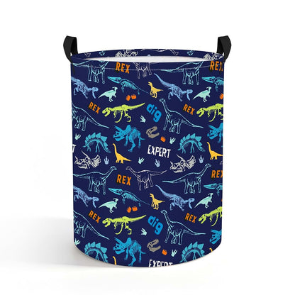 Pomodee Cool dinosaur Kids Folding Laundry Basket Storage Hamper with Handles