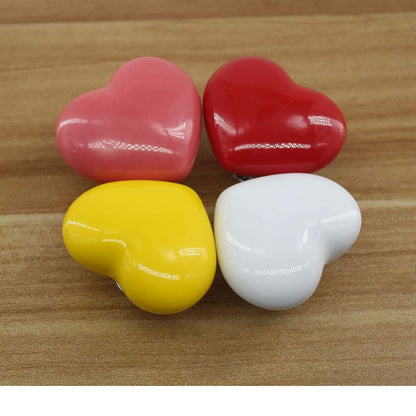Zerniple Yellow Ceramic Handle Pull Door Knobs For Children's Room (6 Pack) (photo 3)