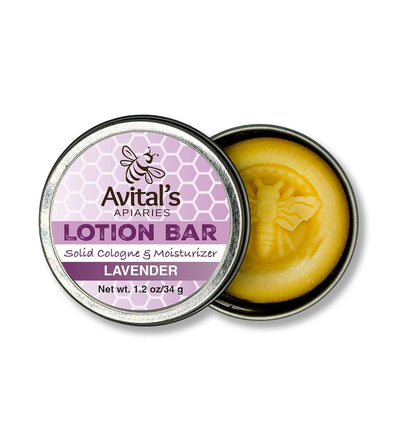 Avital's Apiaries Lavender Lotion Bar For Dry Skin