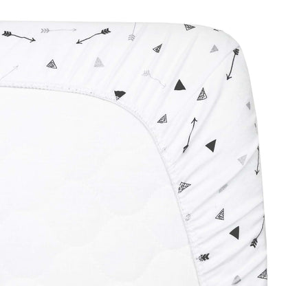 American Baby Company Printed 100% Cotton Knit Fitted Contoured Changing Table Pad Cover