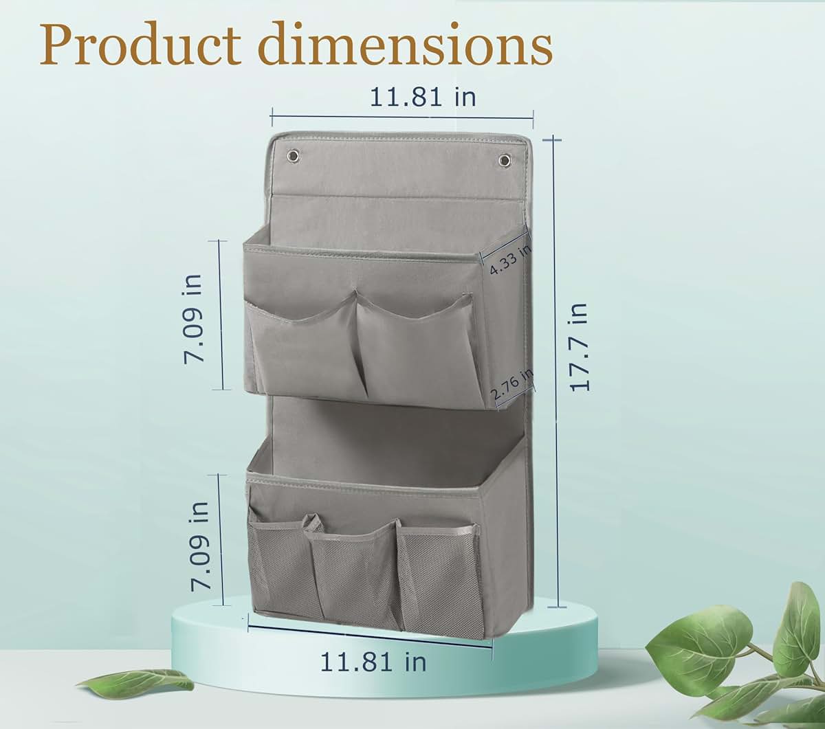 Someteth Wall Hanging Organizer for Door, Bathroom, or Closet Storage