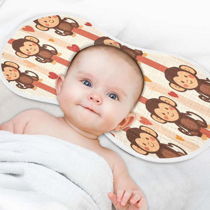 GOODOLD Monkeys Muslin Baby Burp Cloths Set, Cotton, 2 Pack