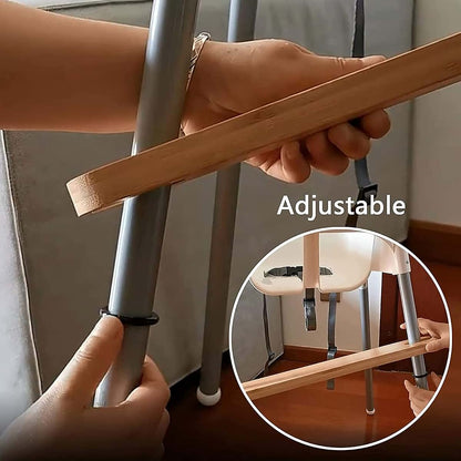 YYRZZ Footrest for Baby Highchair,Adjustable Non-Slip Natural Bamboo Wooden HighChair Footrest,High Chair Foot Rest (photo 4)
