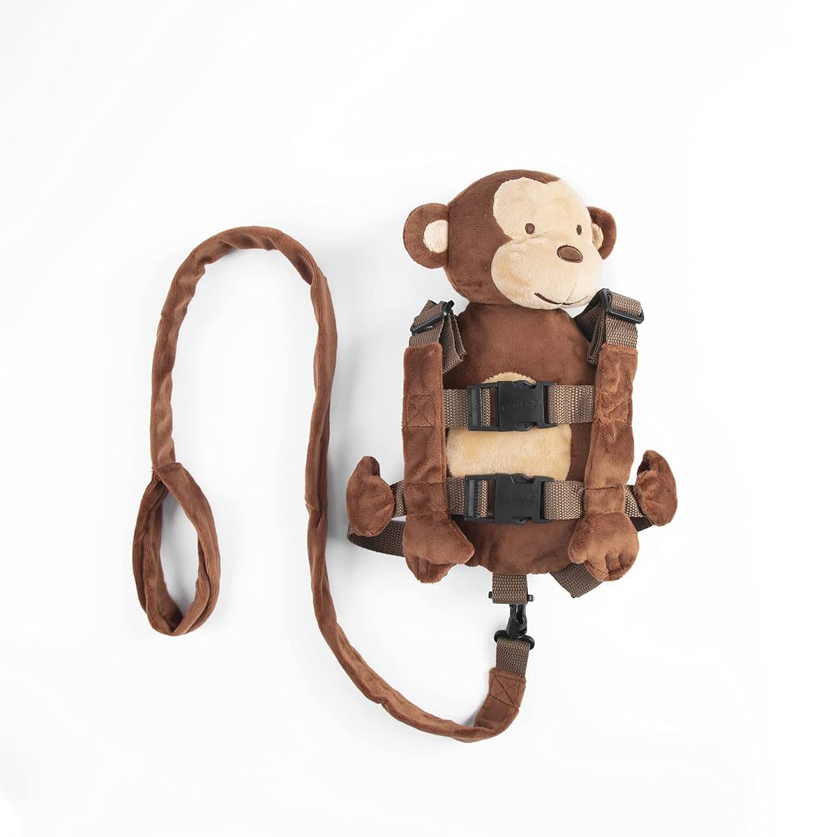 Berhapy 2 in 1 Monkey Toddler Safety Harness Backpack with Walking Leash Strap in Brown (photo 2)