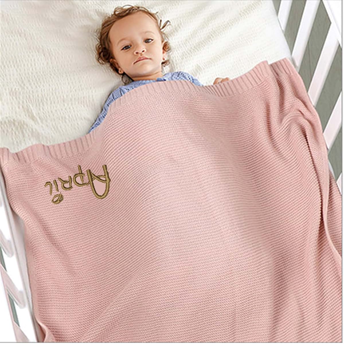 ZoikoM Personalised Baby Blanket With Embroidered Name (photo 2)