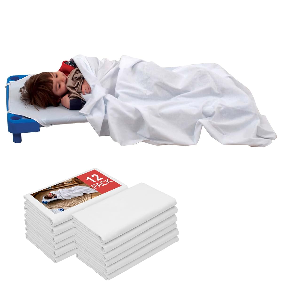 Soft Cotton Blankets Set of 12 for Kids