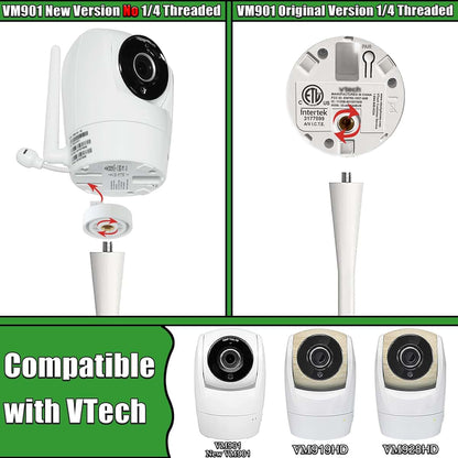 Haloera Baby Monitor Mount for VTech VM901 VM928 VM919HD, 17.5 Inch Flexible Twist Stand