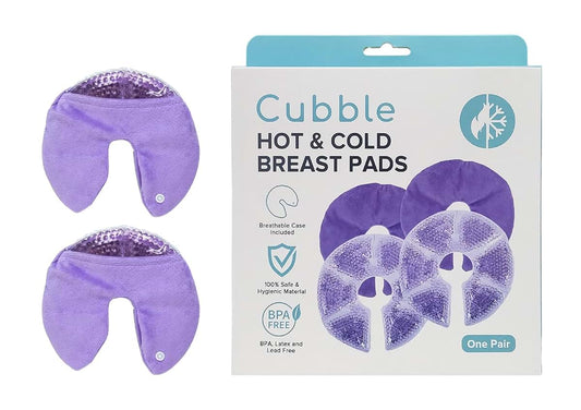Cubble Hot And Cold Reusable Gel Breast Therapy Pads In Purple