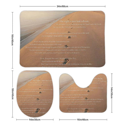 HYDJLXA Footprints in THESand Pattern Classic Rectangular Pattern Decorative Carpet 15.7"x23.6" (photo 2)