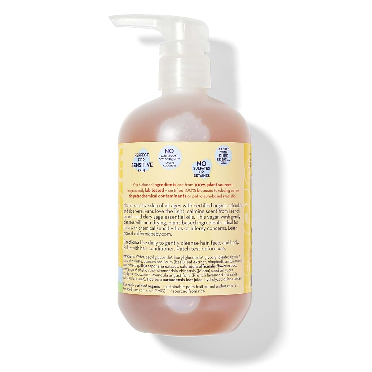 California Baby Calendula Shampoo and Body Wash for Gentle Cleansing