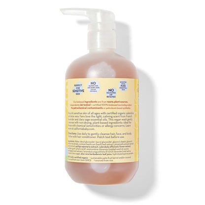 California Baby Calendula Shampoo and Body Wash for Gentle Cleansing