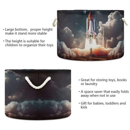 Umiriko Space Galaxy Rocket Toy Storage Bin