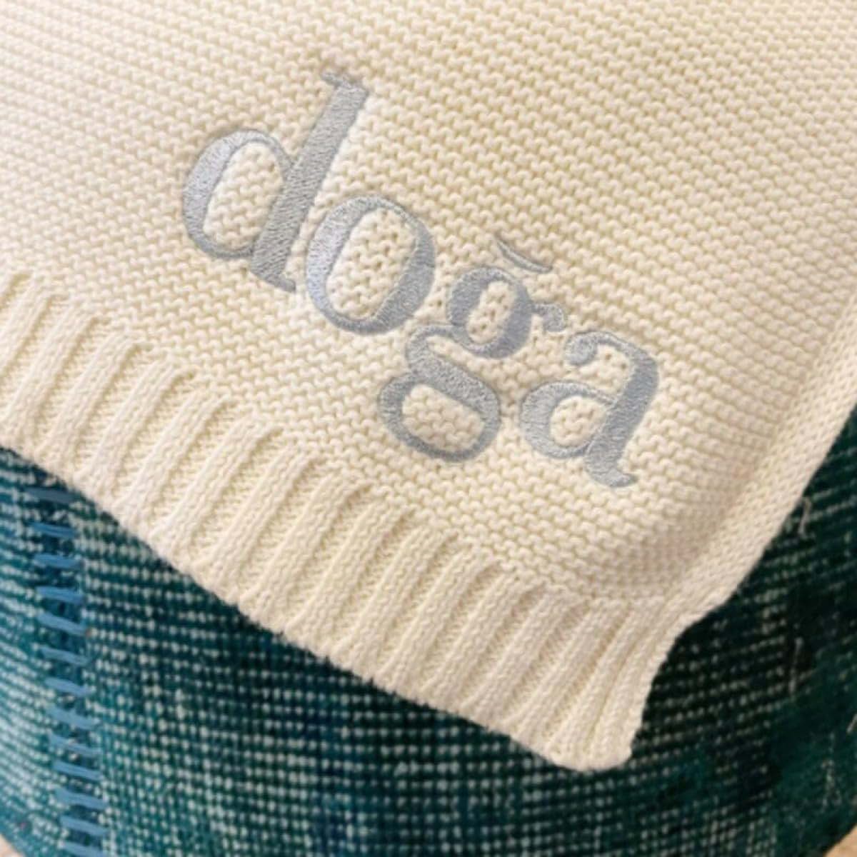 Zoikom Personalized Knit Baby Blanket
