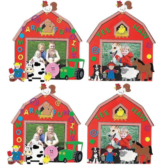 Fun Express Farm DIY Picture Frame Craft Kit 24 Pack