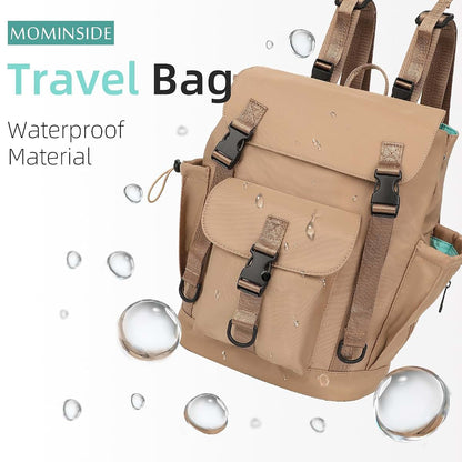 MOMINSIDE Diaper Bag Backpack with Wet Pocket and 9 Pockets